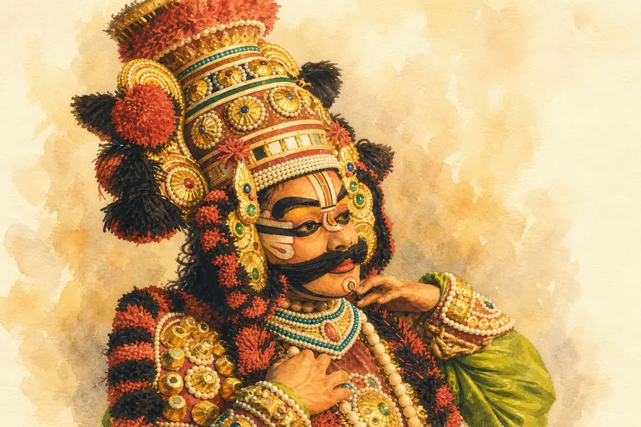 Stay up for Yakshagana — illustration